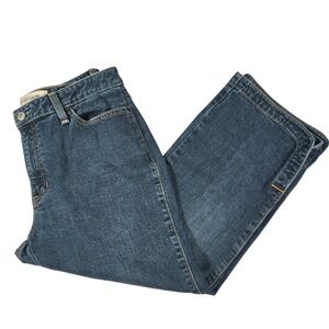 GAP Boot Cut Capri Jeans Womens Size 10 Dark Wash Denim Cropped Stretch‎